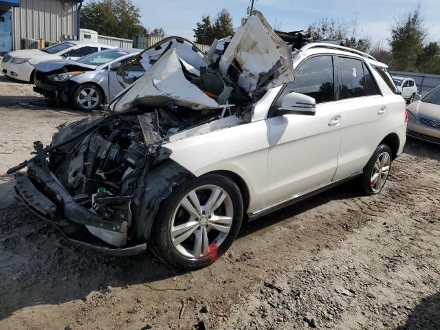 4JGDA5HB7EA323105 - 2014 MERCEDES-BENZ ML 350 4MATIC WHITE photo 1