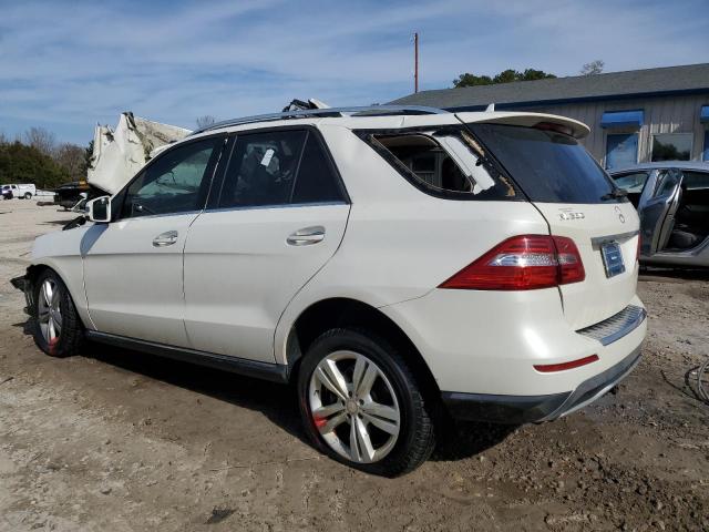 4JGDA5HB7EA323105 - 2014 MERCEDES-BENZ ML 350 4MATIC WHITE photo 2