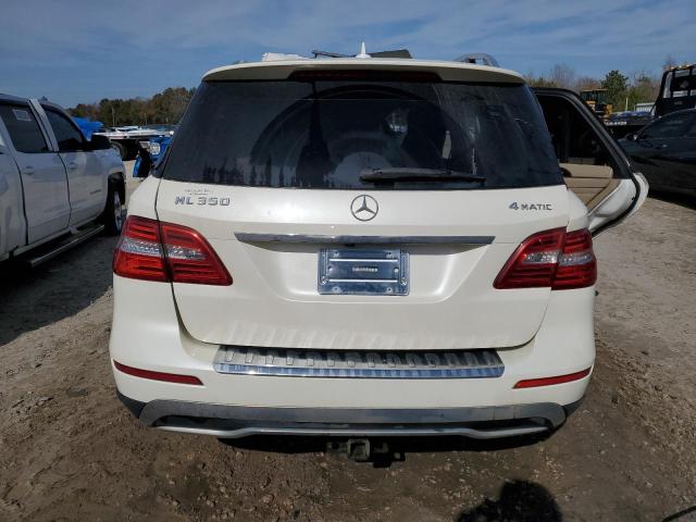 4JGDA5HB7EA323105 - 2014 MERCEDES-BENZ ML 350 4MATIC WHITE photo 6