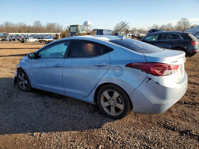 KMHDH4AE9DU727434 - 2013 HYUNDAI ELANTRA GLS BLUE photo 2