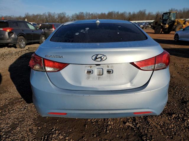 KMHDH4AE9DU727434 - 2013 HYUNDAI ELANTRA GLS BLUE photo 6