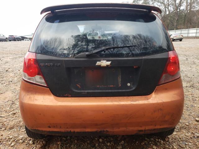 KL1TG66646B666872 - 2006 CHEVROLET AVEO LT ORANGE photo 6