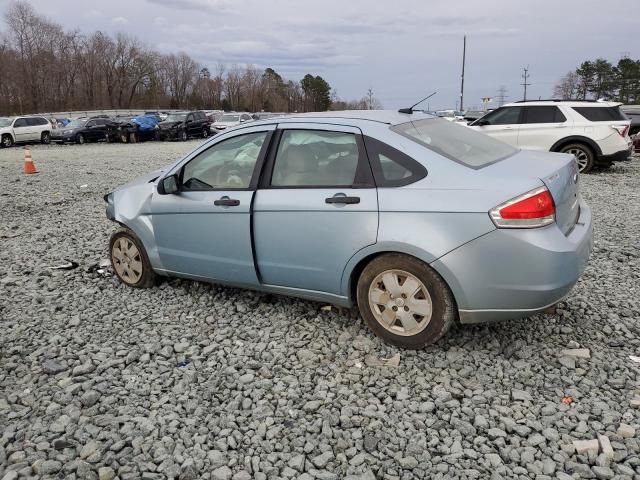 1FAHP34N68W275554 - 2008 FORD FOCUS S/SE BLUE photo 2