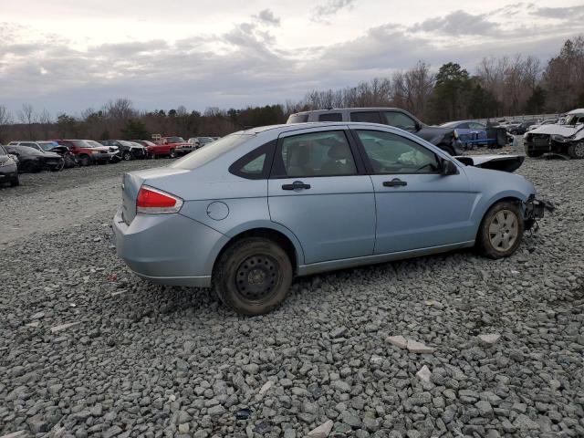 1FAHP34N68W275554 - 2008 FORD FOCUS S/SE BLUE photo 3