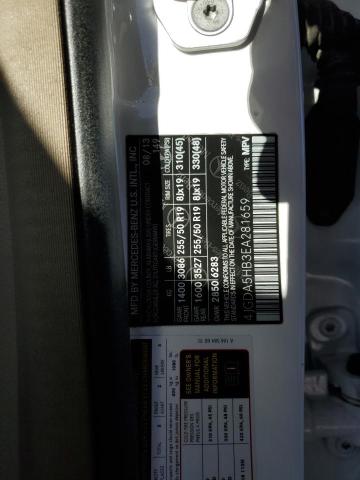 4JGDA5HB3EA281659 - 2014 MERCEDES-BENZ ML 350 4MATIC WHITE photo 13