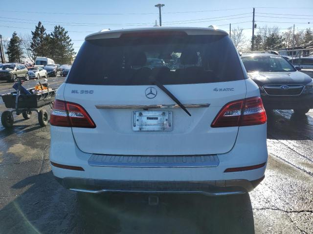 4JGDA5HB3EA281659 - 2014 MERCEDES-BENZ ML 350 4MATIC WHITE photo 6
