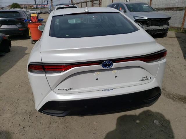 JTDAAAAA6MA003726 - 2021 TOYOTA MIRAI XLE WHITE photo 6