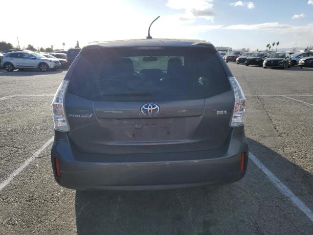 JTDZN3EUXC3179902 - 2012 TOYOTA PRIUS V GRAY photo 6