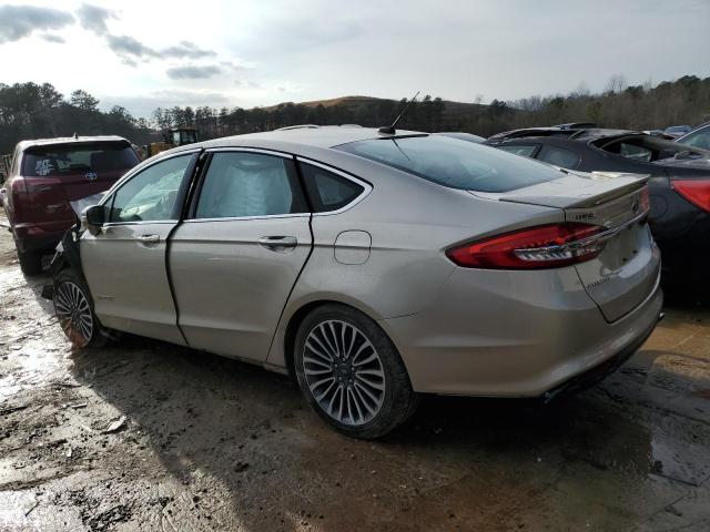 3FA6P0RU2JR226916 - 2018 FORD FUSION TITANIUM/PLATINUM HEV TAN photo 2