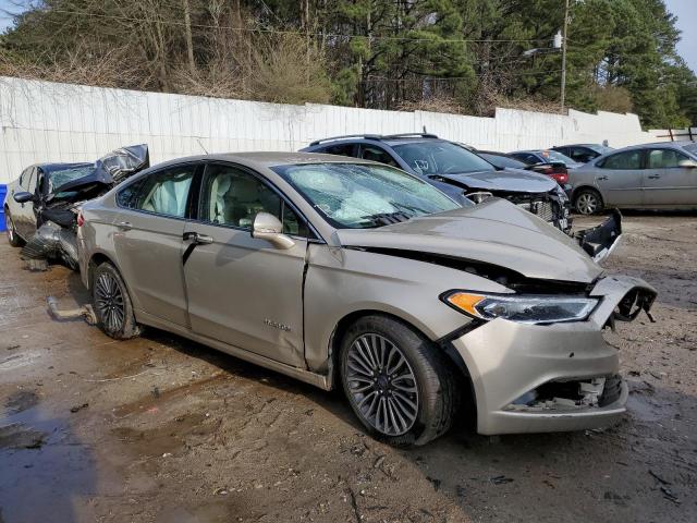 3FA6P0RU2JR226916 - 2018 FORD FUSION TITANIUM/PLATINUM HEV TAN photo 4