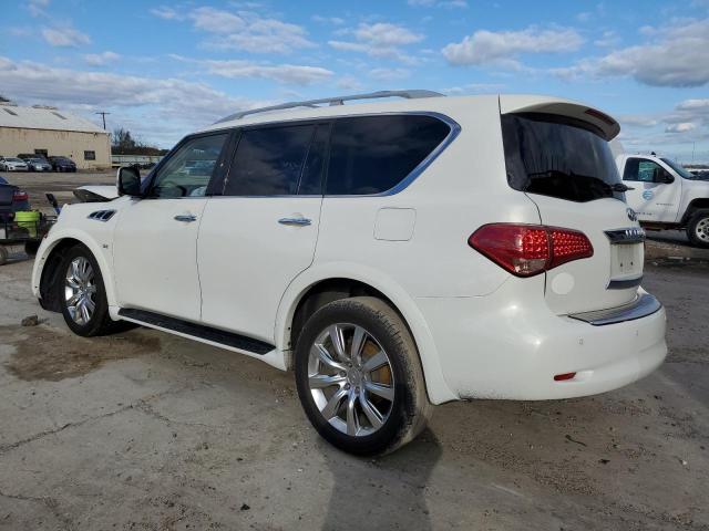 JN8AZ2NF2E9555753 - 2014 INFINITI QX80 WHITE photo 2