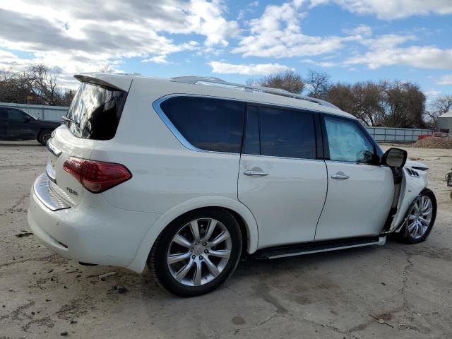 JN8AZ2NF2E9555753 - 2014 INFINITI QX80 WHITE photo 3