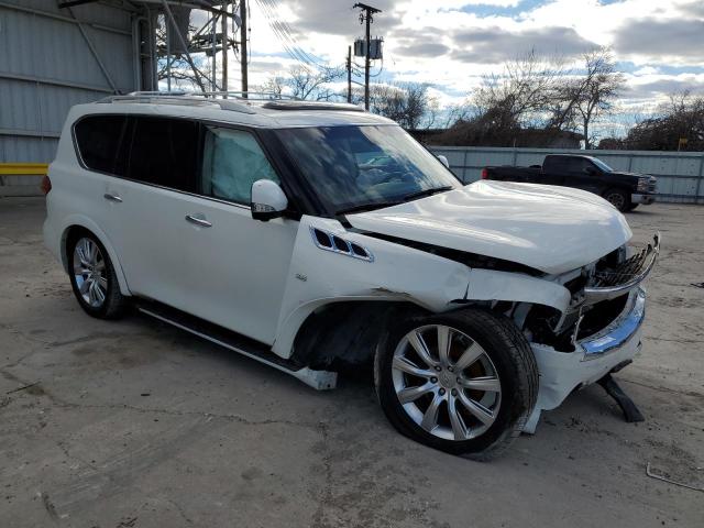 JN8AZ2NF2E9555753 - 2014 INFINITI QX80 WHITE photo 4