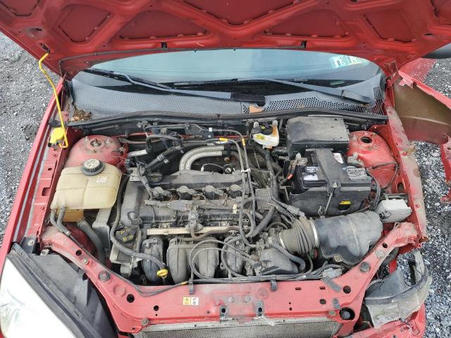 1FAHP34N77W362359 - 2007 FORD FOCUS ZX4 RED photo 11