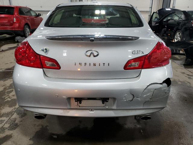 JN1CV6ARXDM762056 - 2013 INFINITI G37 SILVER photo 6