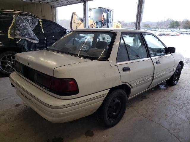 3MAPM10J8NR623701 - 1992 MERCURY TRACER WHITE photo 3