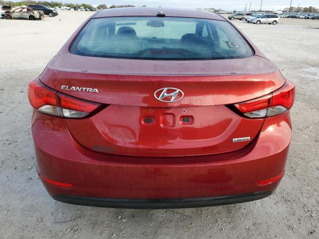 5NPDH4AE2EH544070 - 2014 HYUNDAI ELANTRA SE MAROON photo 6