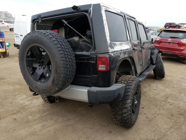 1C4HJWEG0DL526738 - 2013 JEEP WRANGLER U SAHARA BLACK photo 3
