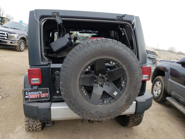 1C4HJWEG0DL526738 - 2013 JEEP WRANGLER U SAHARA BLACK photo 6