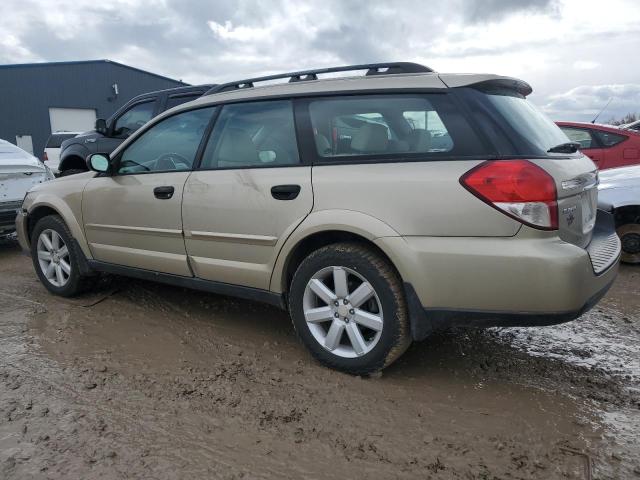 4S4BP61C387303742 - 2008 SUBARU OUTBACK 2.5I BEIGE photo 2