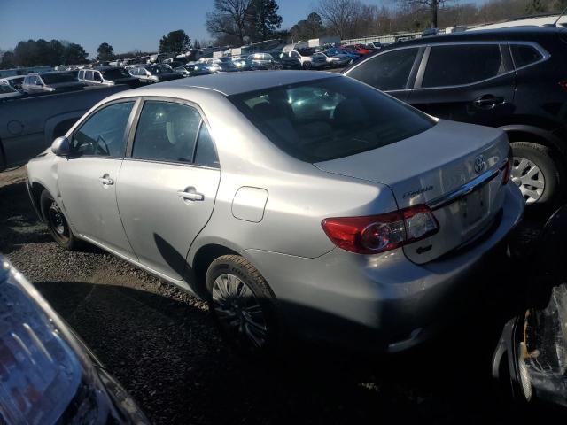 2T1BU4EE4DC078351 - 2013 TOYOTA COROLLA BASE SILVER photo 2