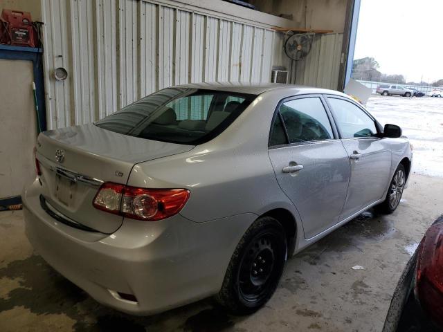 2T1BU4EE4DC078351 - 2013 TOYOTA COROLLA BASE SILVER photo 3