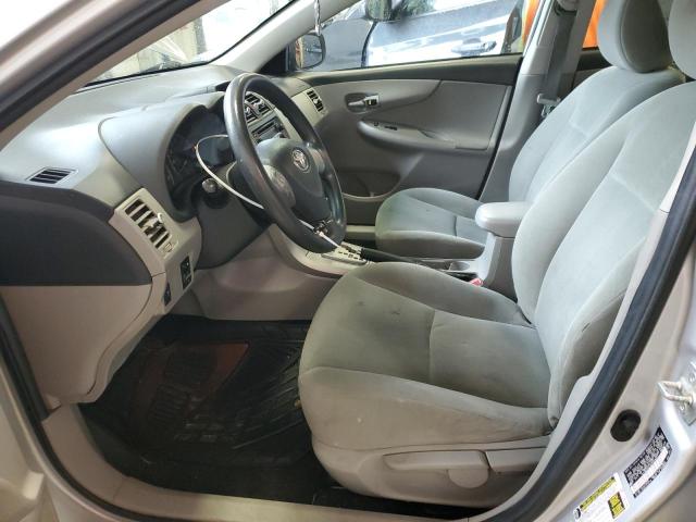 2T1BU4EE4DC078351 - 2013 TOYOTA COROLLA BASE SILVER photo 7