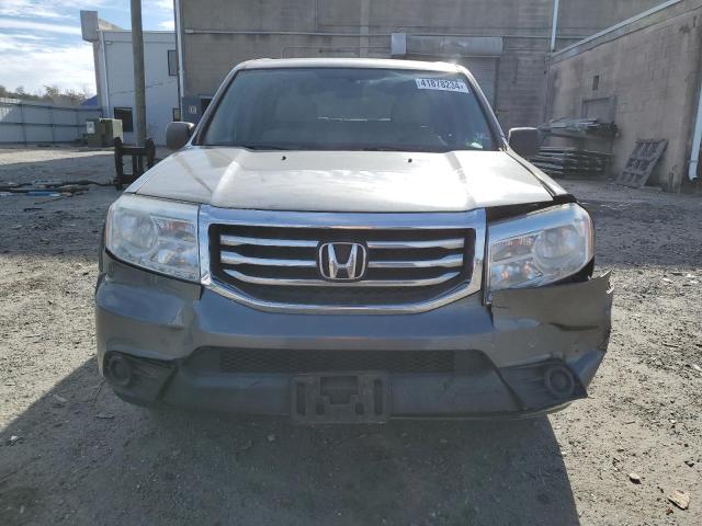 5FNYF3H25DB031034 - 2013 HONDA PILOT LX GRAY photo 5