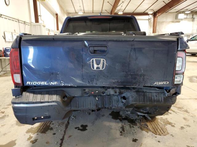 5FPYK3F71HB003061 - 2017 HONDA RIDGELINE RTL BLUE photo 6