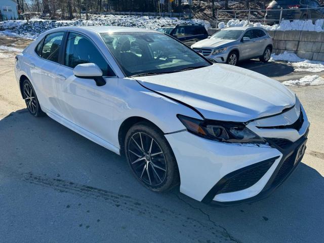 4T1G11AK0MU544879 - 2021 TOYOTA CAMRY SE WHITE photo 4