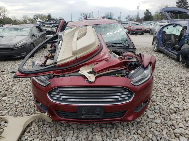 3FA6P0LU4DR340039 - 2013 FORD FUSION SE HYBRID RED photo 5