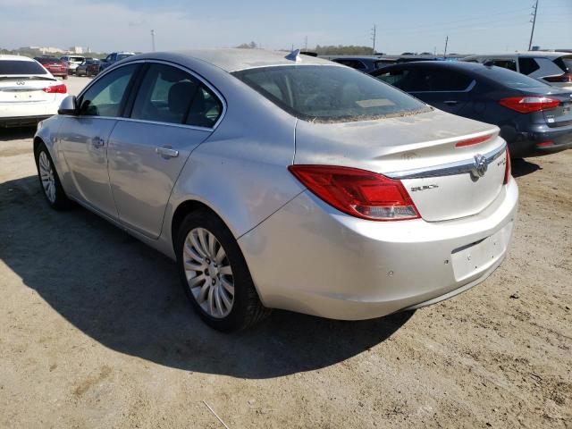 W04GR5EC7B1074043 - 2011 BUICK REGAL CXL SILVER photo 2