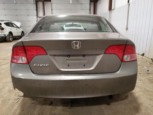 1HGFA16566L057599 - 2006 HONDA CIVIC LX GRAY photo 6