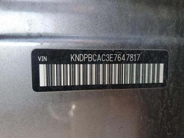 KNDPBCAC3E7647817 - 2014 KIA SPORTAGE LX SILVER photo 12