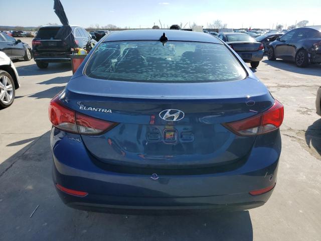 5NPDH4AE1GH712509 - 2016 HYUNDAI ELANTRA SE BLUE photo 6