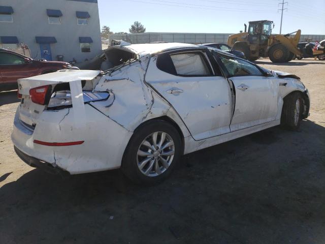 5XXGN4A70FG386476 - 2015 KIA OPTIMA EX WHITE photo 3