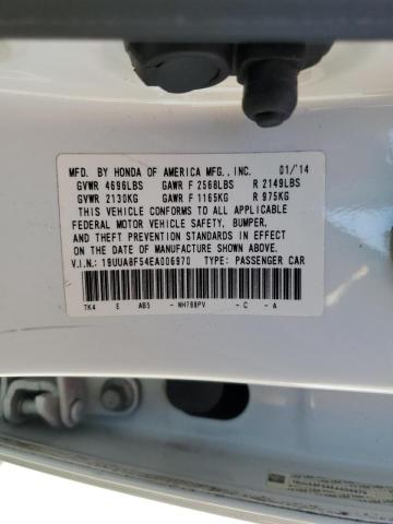 19UUA8F54EA006970 - 2014 ACURA TL TECH WHITE photo 13