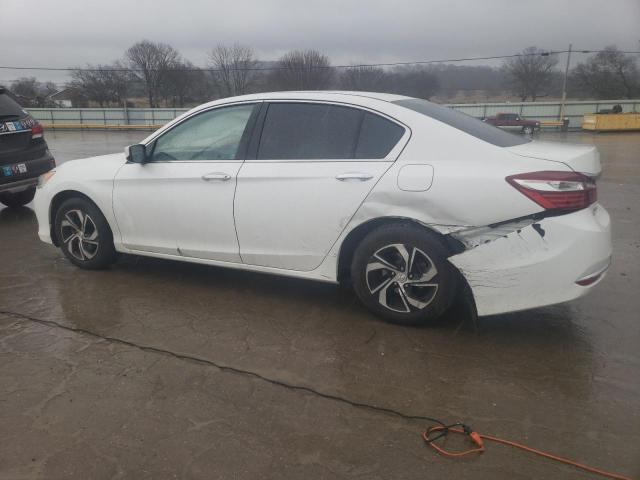 1HGCR2F37HA120935 - 2017 HONDA ACCORD LX WHITE photo 2