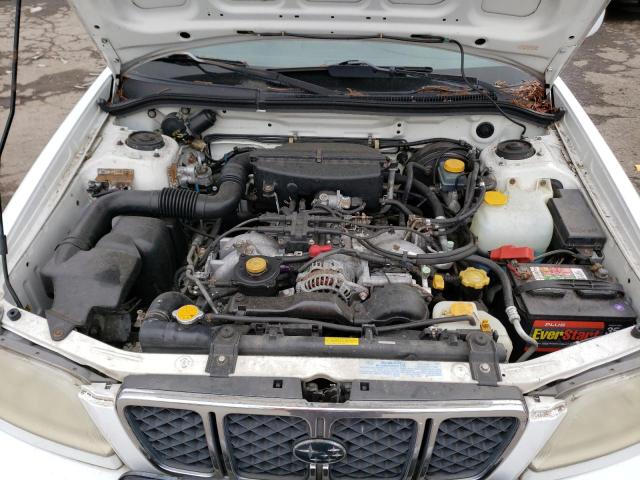 JF1SF656X1H725525 - 2001 SUBARU FORESTER S WHITE photo 11