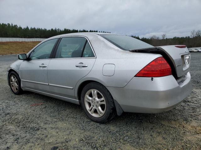 1HGCM56737A069841 - 2007 HONDA ACCORD EX SILVER photo 2