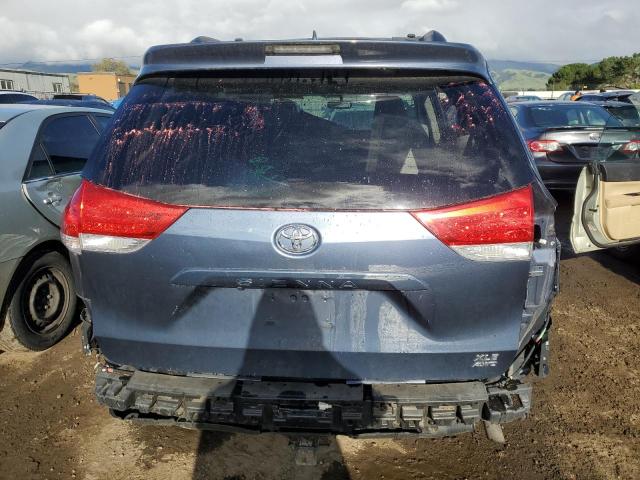 5TDDK3DC1DS063659 - 2013 TOYOTA SIENNA XLE BLUE photo 6