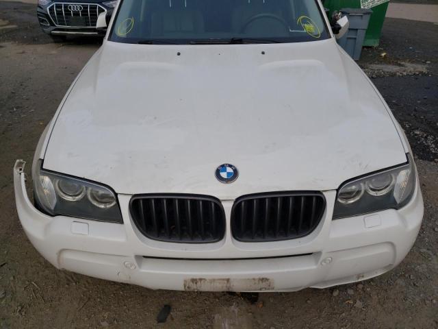 WBXPC93469WJ24392 - 2009 BMW X3 XDRIVE30I WHITE photo 7