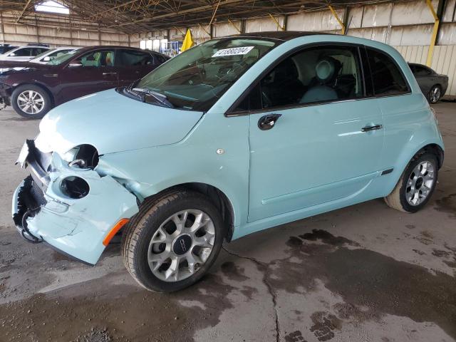 3C3CFFCR8HT517784 - 2017 FIAT 500 LOUNGE TURQUOISE photo 1