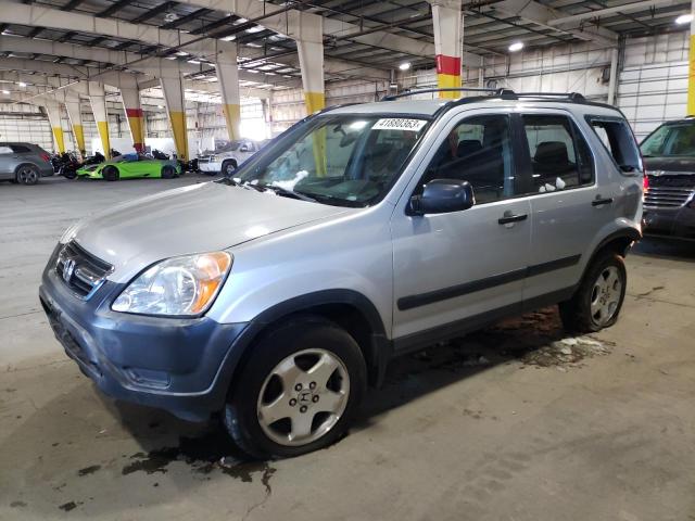 JHLRD68443C004936 - 2003 HONDA CR-V LX GRAY photo 1