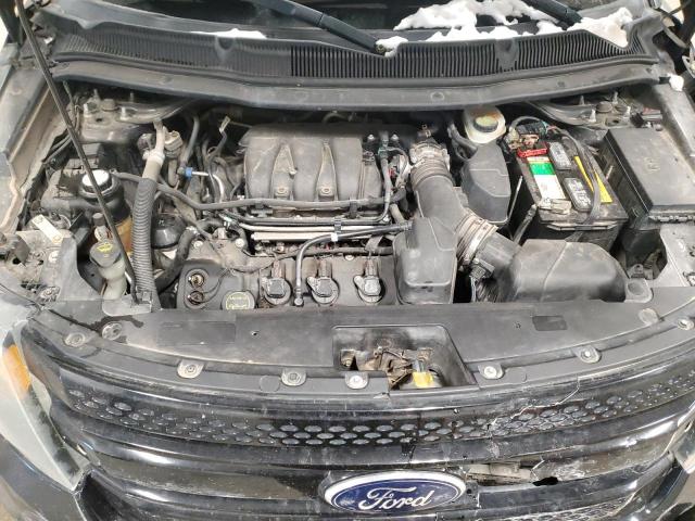 1FM5K8AR9DGC26011 - 2013 FORD EXPLORER POLICE INTERCEPTOR BLACK photo 12