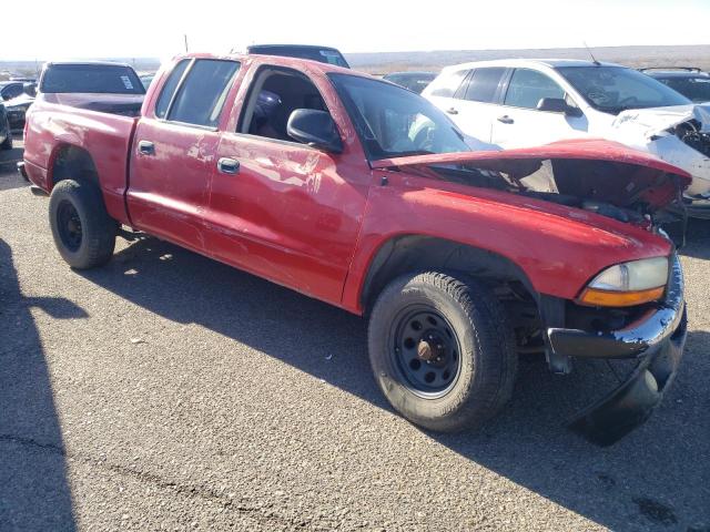 1B7HL48N72S505932 - 2002 DODGE DAKOTA QUAD SLT RED photo 4