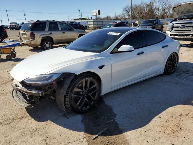5YJSA1E6XMF451212 - 2021 TESLA MODEL S Սպիտակ լուսանկար 1