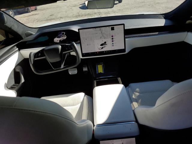 5YJSA1E6XMF451212 - 2021 TESLA MODEL S Սպիտակ լուսանկար 8