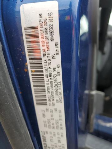 1J4AA2D15AL105773 - 2010 JEEP WRANGLER SPORT BLUE photo 12