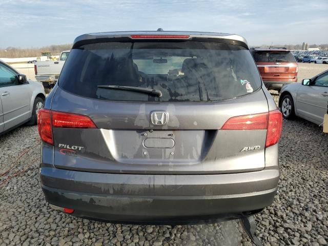 5FNYF6H53JB003921 - 2018 HONDA PILOT EXL GRAY photo 6